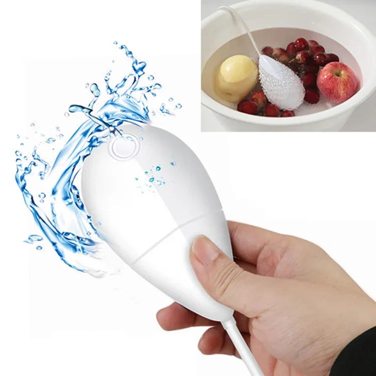 Mini nettoyeur à ultrasons portable pour vêtements / légumes / fruits, style goutte d'eau