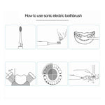 Brosse à dents électrique sonique étanche IPX7 à piles QYG Q2