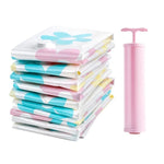 Sacs de rangement sous vide 11 pièces à motif tournesols, Sac de rangement sous vide Thinken pour couettes et vêtements avec pompe manuelle, Comprenant : 3 pièces 80*100 cm, 2 pièces 60*80 cm, 3 pièces 50*70 cm, 2 pièces 40*60 cm, 11 sacs de rangement