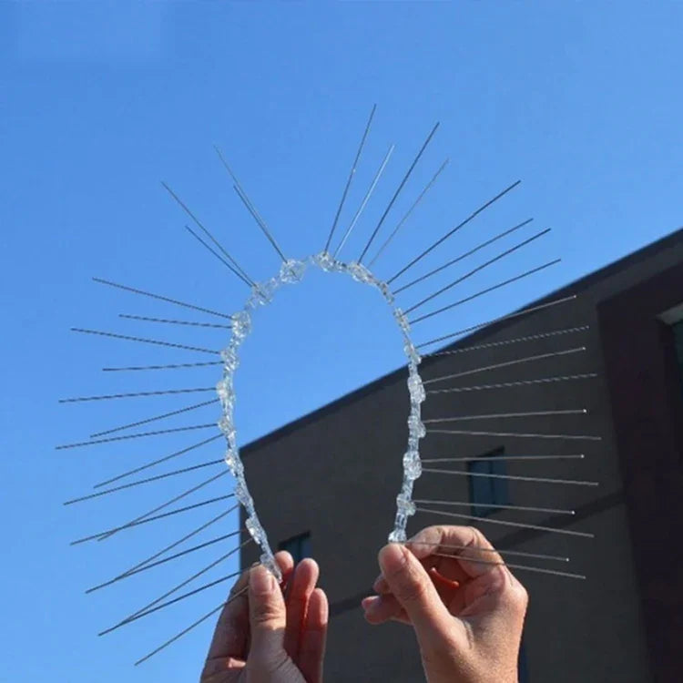 5 PCS / Set Répulsif à oiseaux 50cm Pointes en acier inoxydable anti-oiseaux SK411, 5 PCS