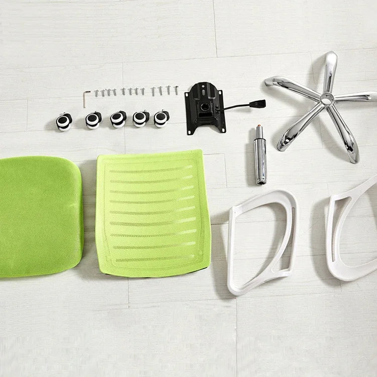 9050 Chaise d'Ordinateur Chaise de Bureau Maison Dossier en Latex Chaise de Bureau Confortable Cadre Noir, Cadre Noir (Noir)