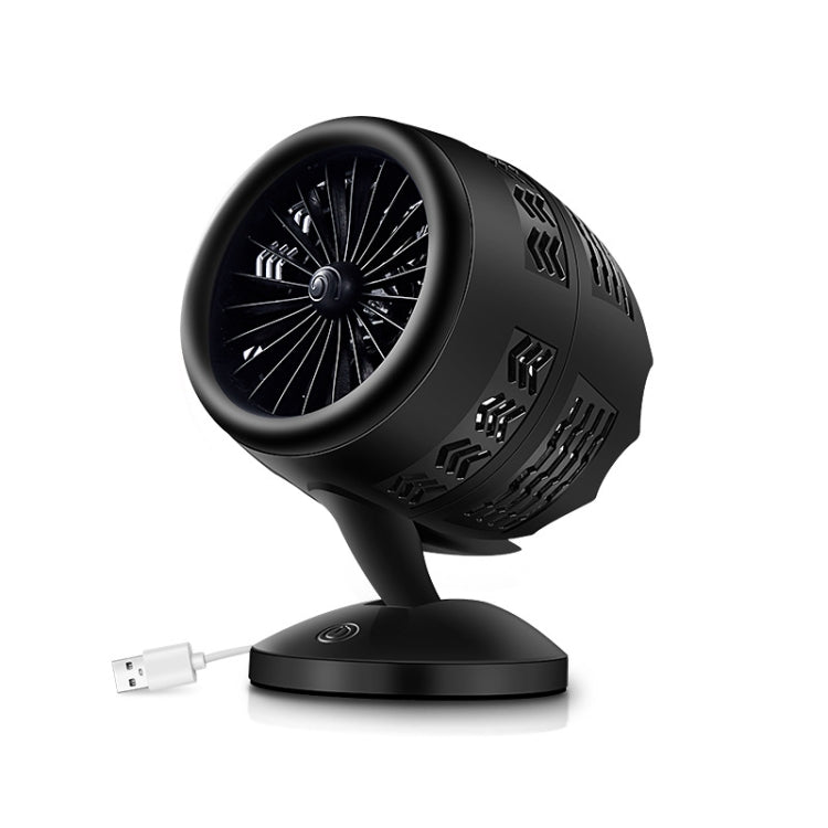Ventilateur électrique de bureau portable mini USB à convection d'air, réglable, support 2 vitesses