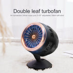Ventilateur électrique de bureau portable mini USB à convection d'air, réglable, support 2 vitesses
