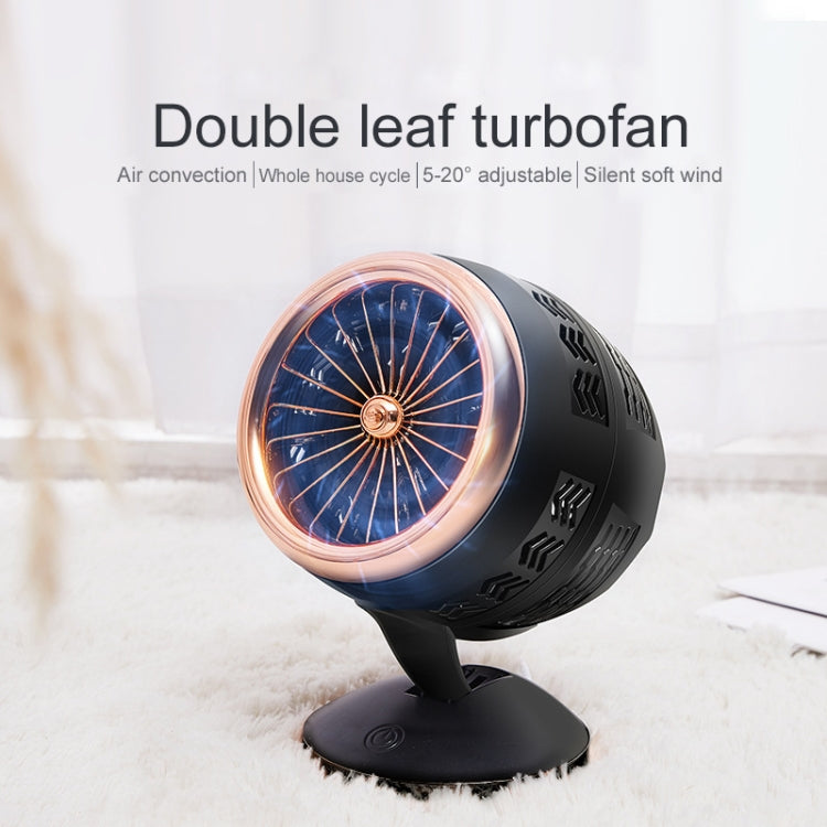Ventilateur électrique de bureau portable mini USB à convection d'air, réglable, support 2 vitesses
