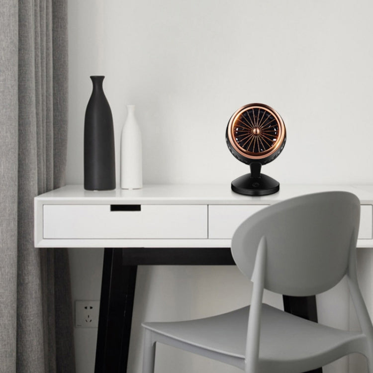 Ventilateur électrique de bureau portable mini USB à convection d'air, réglable, support 2 vitesses