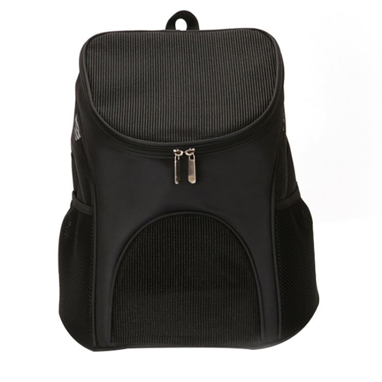 Sac à dos de transport pliable et respirant pour animaux de compagnie en nylon, Taille : 33 x 30 x 24 cm, Noir, Marron, Bleu, Rouge