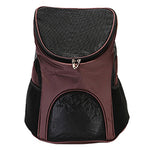 Sac à dos de transport pliable et respirant pour animaux de compagnie en nylon, Taille : 33 x 30 x 24 cm, Noir, Marron, Bleu, Rouge