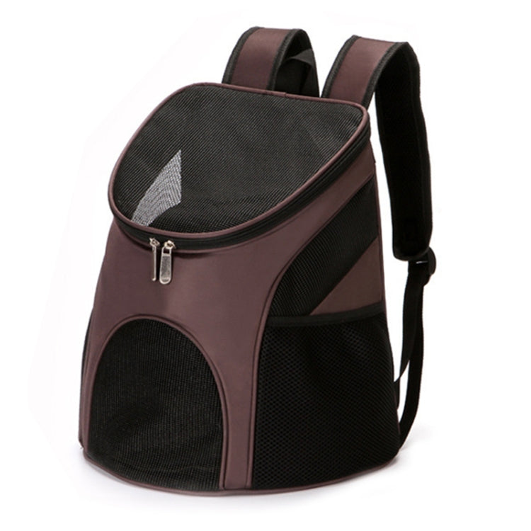 Sac à dos de transport pliable et respirant pour animaux de compagnie en nylon, Taille : 33 x 30 x 24 cm, Noir, Marron, Bleu, Rouge