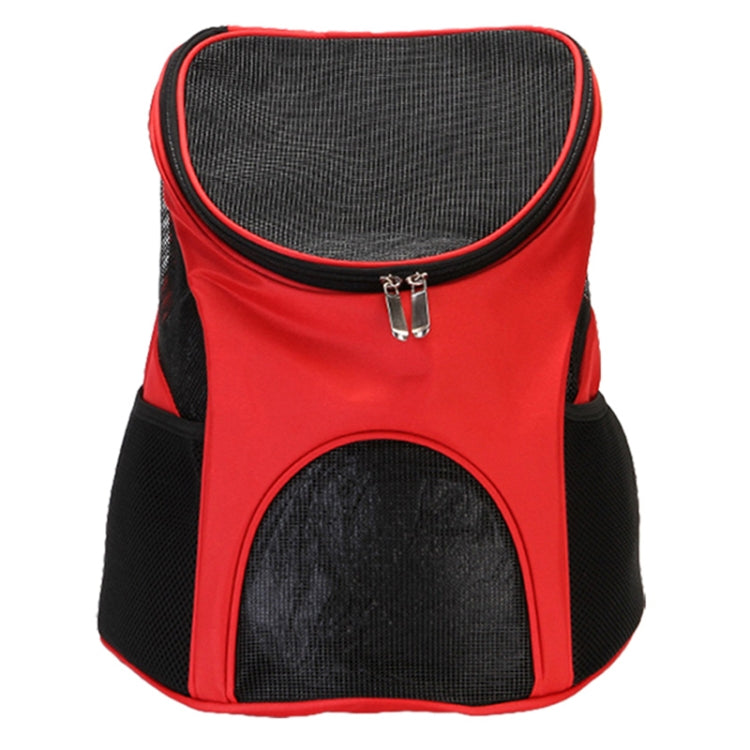 Sac à dos de transport pliable et respirant pour animaux de compagnie en nylon, Taille : 33 x 30 x 24 cm, Noir, Marron, Bleu, Rouge