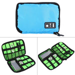 Sac de Rangement Organisateur de Voyage Portable pour Accessoires Électroniques et Gadgets Numériques, Taille : 25.7*18.5*1.2cm, HC3103B, HC3103L, HC3103G, HC3103TT