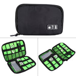 Sac de Rangement Organisateur de Voyage Portable pour Accessoires Électroniques et Gadgets Numériques, Taille : 25.7*18.5*1.2cm, HC3103B, HC3103L, HC3103G, HC3103TT