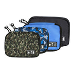 Sac de Rangement Organisateur de Voyage Portable pour Accessoires Électroniques et Gadgets Numériques, Taille : 25.7*18.5*1.2cm, HC3103B, HC3103L, HC3103G, HC3103TT