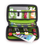 Sac de rangement de voyage portable multifonction en matériau EVA pour appareil numérique, téléphone / batterie externe / clé USB / carte SD / console PSP, Taille intérieure : 16,5*9,5*3,8cm