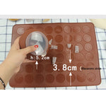 Grand tapis en silicone pour rôtir en cuisine + casserole encadrée + boîte colorée Ensemble de moules à macarons, Ensemble de moules à macarons