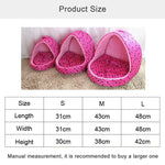 Maison pour petits animaux de compagnie chiens chats, niche créative en forme de yourte, taille : L, 42*48*48cm, taille : L