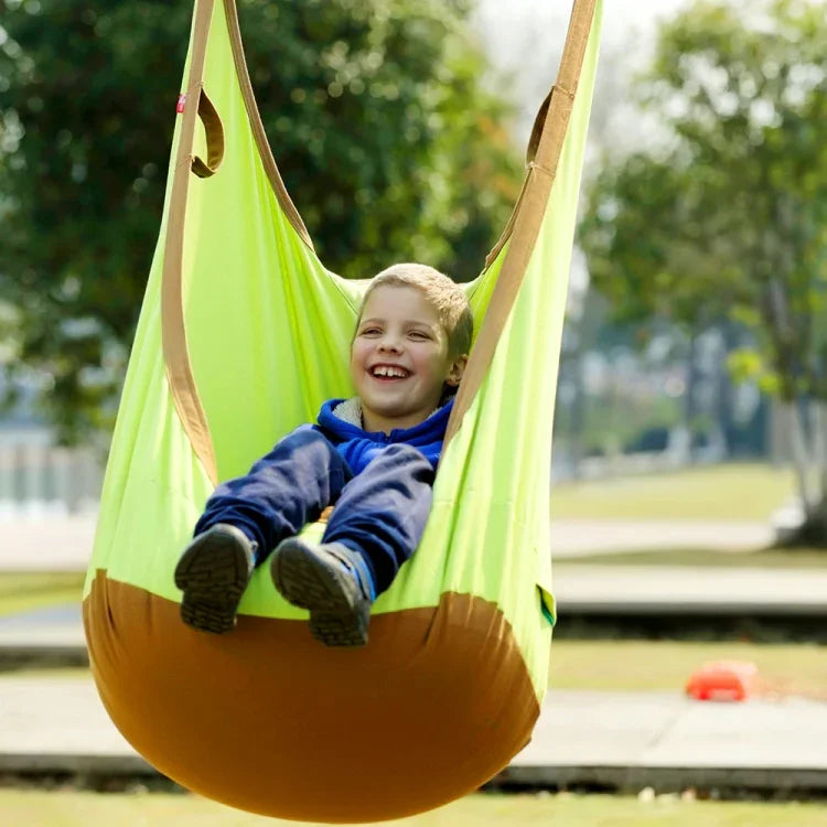 Balançoire en toile 100% coton pour adultes et enfants, jouets sportifs d'extérieur, hamac suspendu, Taille : 55*75*145cm, Livraison couleur aléatoire, Installation sur arbre en extérieur