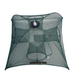 Filet de Pêche Pliable Automatique à 4 Trous, Nylon, pour Crevettes, Crabes, Loches, Éperviers, Matériel de Pêche, 4 Trous