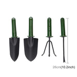 Outils de jardin Pelle, fourche, râteau avec manche en plastique Ensemble de quatre outils de jardinage, outil de plantation 5