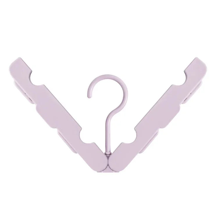 Étendage pliant avec 4 clips cachés pour la maison/voyage, livraison couleur aléatoire, cintre pliant