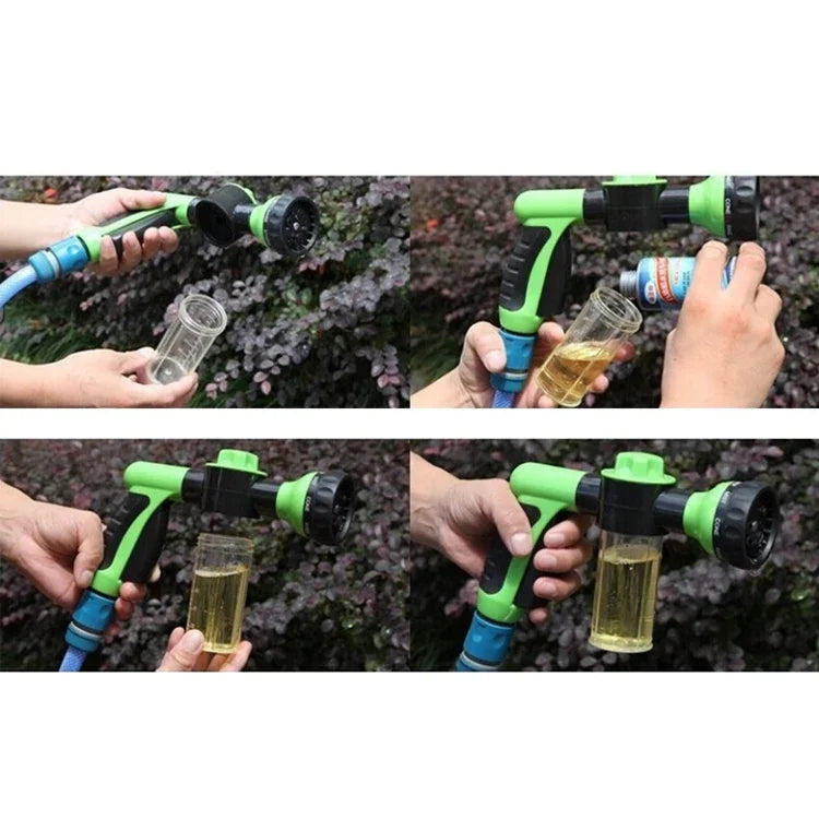 Pistolet à eau en mousse multifonction pour voiture Outils d'arrosage de jardin Douche pour animaux arroseur, livraison couleur aléatoire, sans tuyau, pistolet à eau