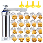 Machine multifonctionnelle pour biscuits et cookies, moule décoratif monté DIY avec 20 moules et 4 buses, Argent multifonction
