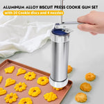 Machine multifonctionnelle pour biscuits et cookies, moule décoratif monté DIY avec 20 moules et 4 buses, Argent multifonction