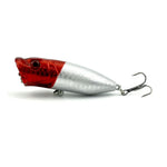 HENGJIA Leurre de pêche artificiel Popper respectueux de l'environnement avec hameçons, longueur : 6,5 cm, couleur aléatoire, longueur : 6,5 cm