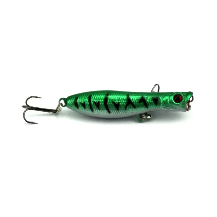 Leurres de pêche artificiels HENGJIA Popper, appâts de pêche bioniques avec hameçons, longueur : 6 cm, couleur aléatoire, longueur : 6 cm