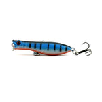 Leurres de pêche artificiels HENGJIA Popper, appâts de pêche bioniques avec hameçons, longueur : 6 cm, couleur aléatoire, longueur : 6 cm