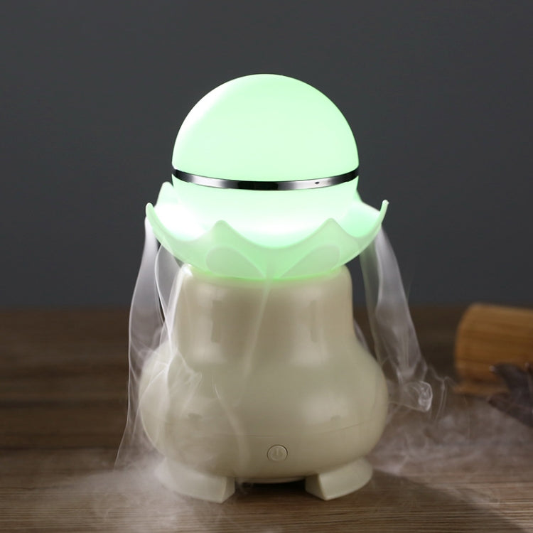 Humidificateur d'aromathérapie ultrasonique à perle luminescente de nuit avec chargement USB 4W et lumière LED colorée pour la maison/le bureau, capacité du réservoir d'eau : 95ml, DC 5V