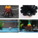 Décoration aquarium Arbre artificiel Plante Herbe Paysage volcanique en roche Ornements en résine créative Pompe à air aquarium, Taille : L, 15*9.5*3.3 cm