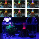 Décoration aquarium Arbre artificiel Plante Herbe Paysage volcanique en roche Ornements en résine créative Pompe à air aquarium, Taille : L, 15*9.5*3.3 cm
