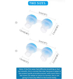 2 PCS 2 en 1 Purificateur d'air anti-ronflement en ABS et silicone