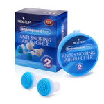 2 PCS 2 en 1 Purificateur d'air anti-ronflement en ABS et silicone