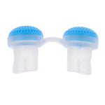 2 PCS 2 en 1 Purificateur d'air anti-ronflement en ABS et silicone