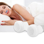 2 PCS 2 en 1 Purificateur d'air anti-ronflement en ABS et silicone