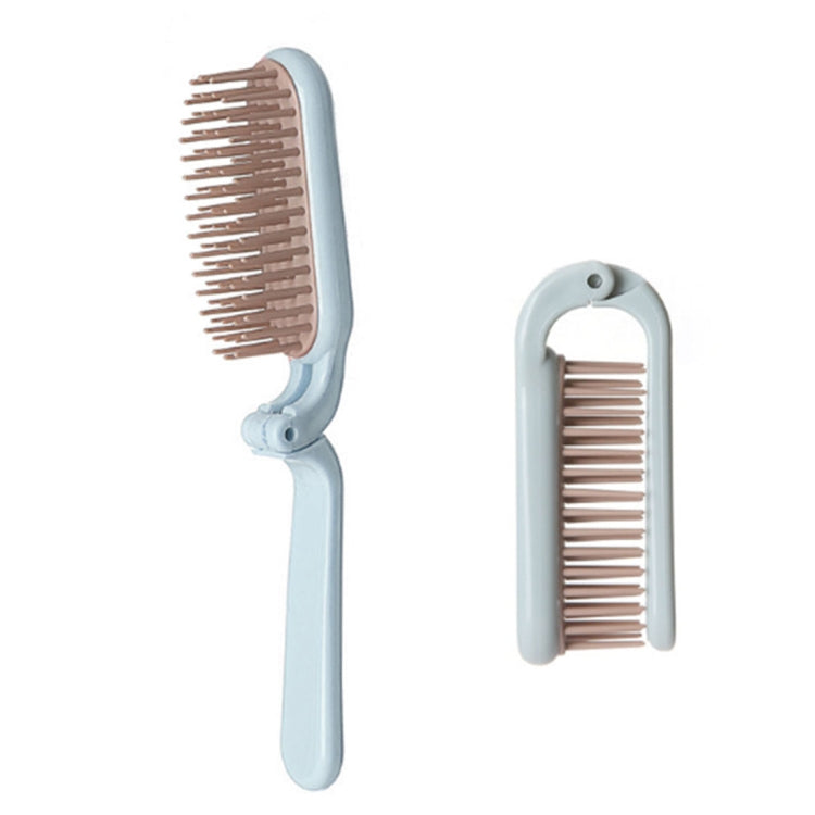 Peigne à cheveux de maquillage pliable portable avec poignée en ABS, longueur : 18 cm