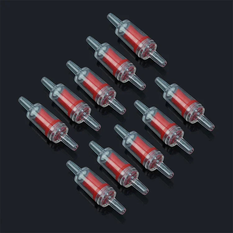 10 PCS Clapets anti-retour en ligne pour pompe à air aquarium, Interface : 4mm, 4mm