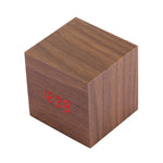 Horloge de bureau en bois avec affichage LED numérique, réveil avec affichage de l'heure, date et température, horloge en bois