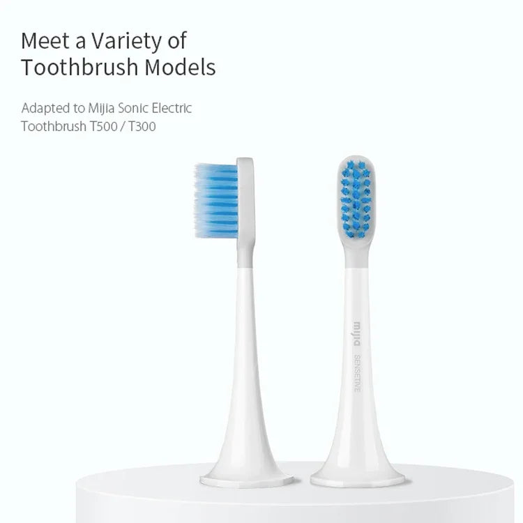 3 Têtes de brosse à dents électriques Xiaomi Mijia originales de rechange pour hygiène bucco-dentaire (Type Sensible)