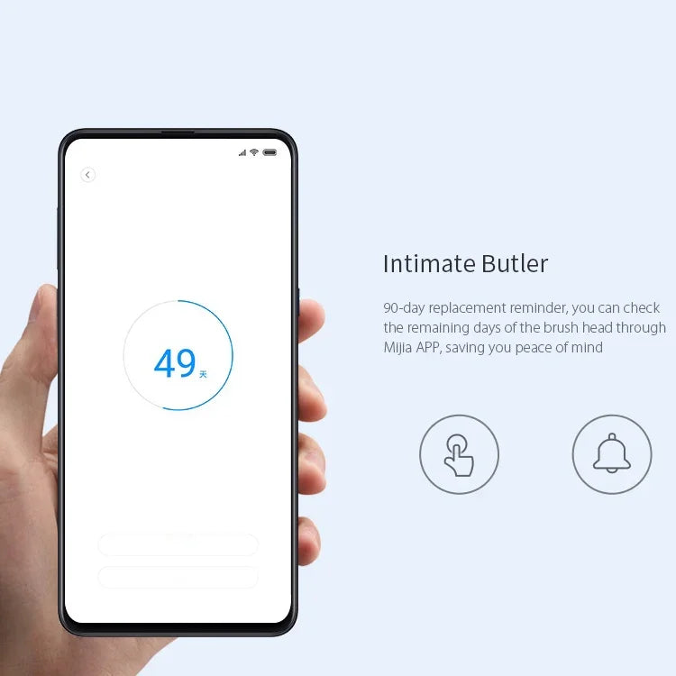 3 Têtes de brosse à dents électriques Xiaomi Mijia originales de rechange pour hygiène bucco-dentaire (Type Sensible)