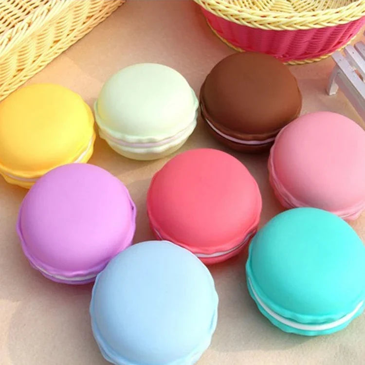 2 Pcs Boîte à Ornements Style Macaron Mignonne Boîte de Rangement Portable, Livraison de Couleur Aléatoire, Macaron