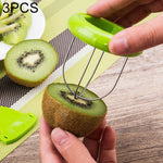 3 PIÈCES Éplucheur de kiwis portable et spécial en ABS + acier inoxydable, livraison de couleur aléatoire, 3 PIÈCES Éplucheur de kiwis 2