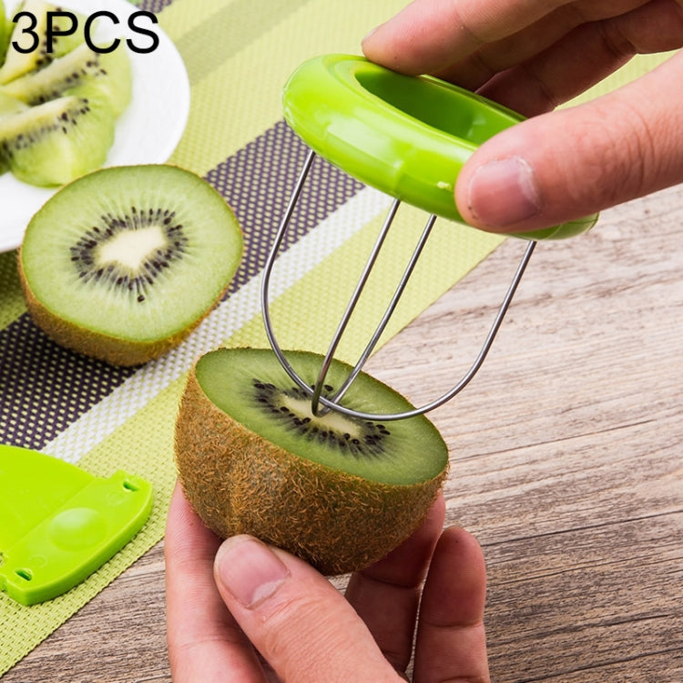 3 PIÈCES Éplucheur de kiwis portable et spécial en ABS + acier inoxydable, livraison de couleur aléatoire, 3 PIÈCES Éplucheur de kiwis 2