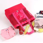 Sac de sport portable à double couche en maille pour pique-nique à la plage, sac à bandoulière, sac à main, sac à main double couche (vert), sac à main double couche (bleu)