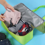 Sac de sport portable à double couche en maille pour pique-nique à la plage, sac à bandoulière, sac à main, sac à main double couche (vert), sac à main double couche (bleu)