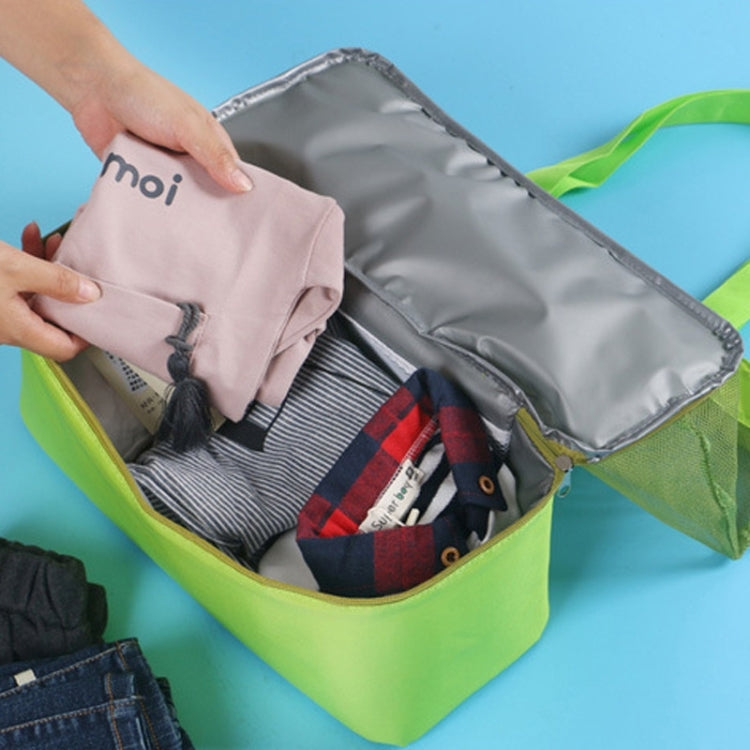Sac de sport portable à double couche en maille pour pique-nique à la plage, sac à bandoulière, sac à main, sac à main double couche (vert), sac à main double couche (bleu)