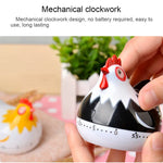 Minuteur de cuisine mécanique en forme de poulet de 60 minutes pour la cuisson, gadget de décoration de maison, livraison de couleur aléatoire, RB219