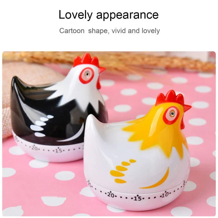 Minuteur de cuisine mécanique en forme de poulet de 60 minutes pour la cuisson, gadget de décoration de maison, livraison de couleur aléatoire, RB219