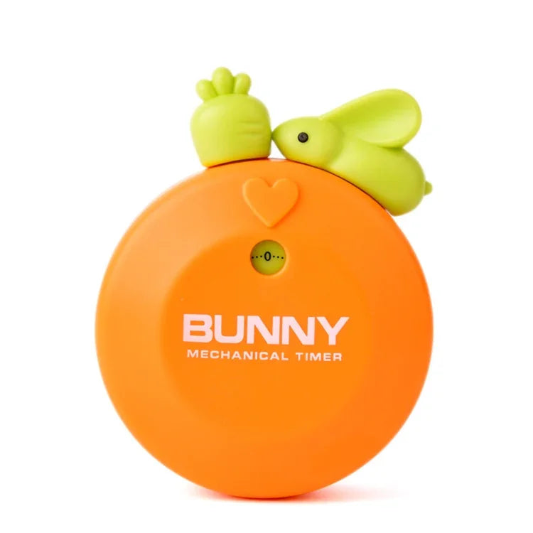 Minuteur de cuisine mécanique en forme de lapin de 60 minutes, compte à rebours, alarme, gadget de décoration d'intérieur, couleur aléatoire, RB277